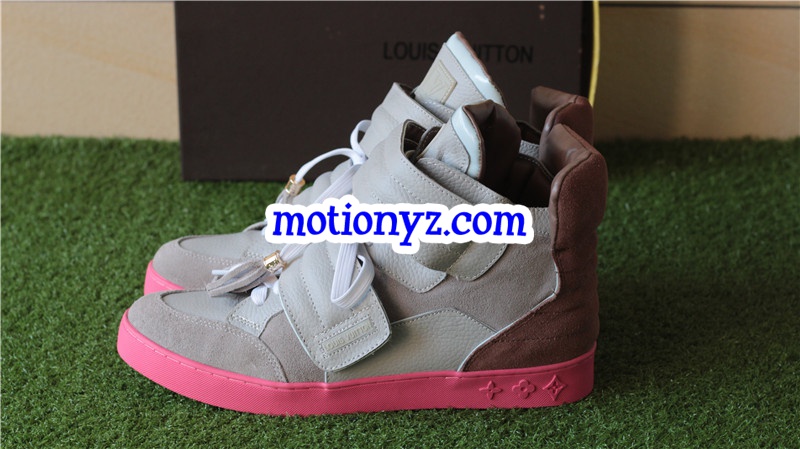 Brand Sneaker High Top Grey Pink